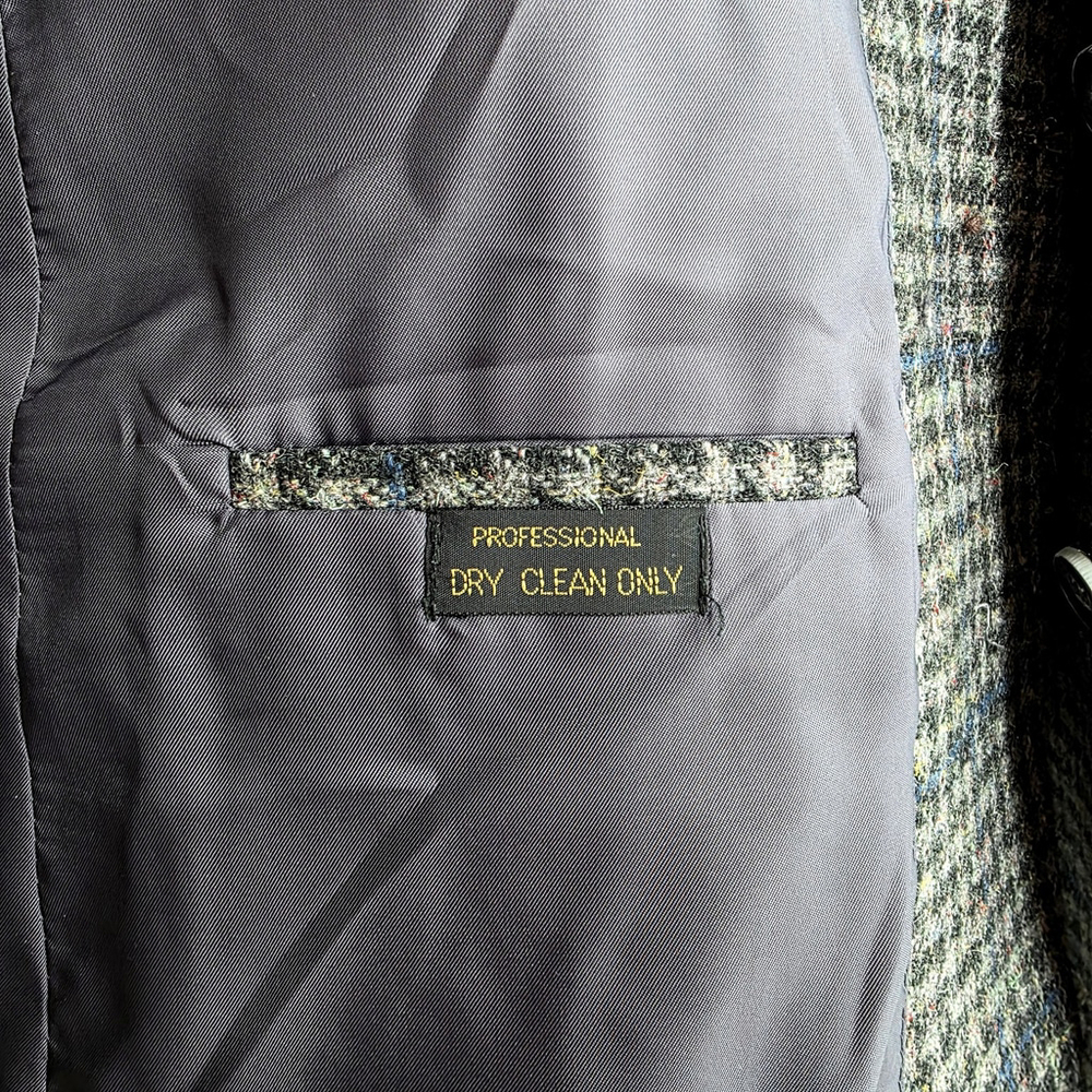 Quiet Luxury Dominic d’bruzzi Grodins Tweed Blazer Men’s M Blue Check - Picture 11 of 16